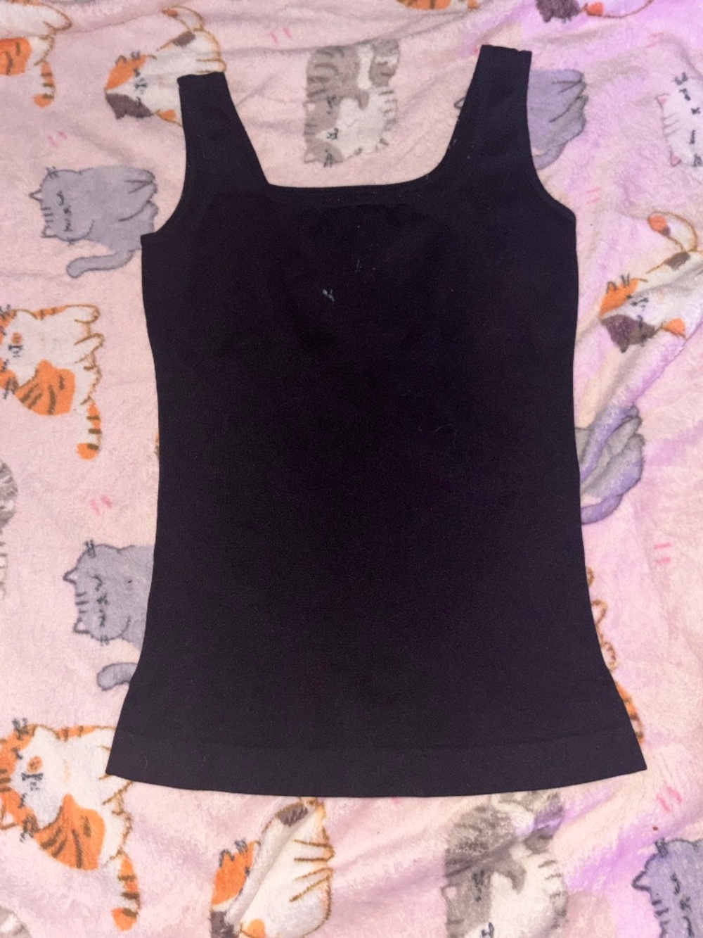 SHEIN womens black compression tank top (s)